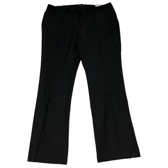 NWT Worthington Women's Black Dress Pants Modern Fit Trouser Leg Plus Size 20W - Picture 1 of 11